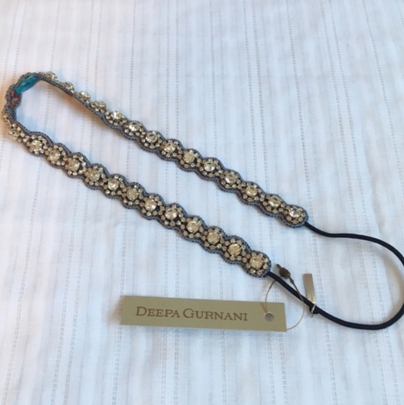 Deepa Gurnani Crystal Headband NWT main image 2